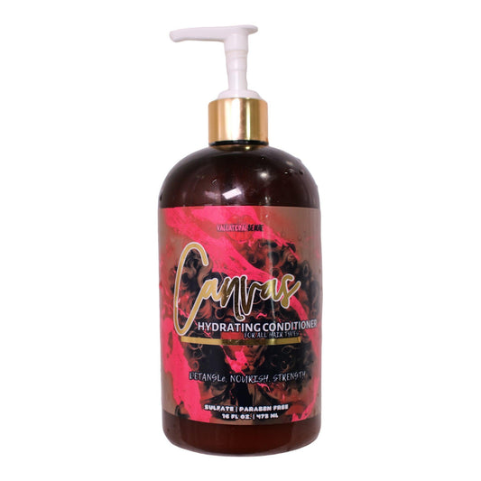 Canvas Hydrating Conditioner - Vegan Formula with Shea Butter, Coconut Oil, and Argan Oil - KallateralBeaute - Moisturizing Hair Treatment for All Hair Types